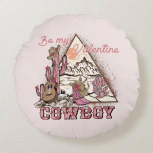 Coussins Ronds Soyez Mon Cowboy Valentine Désert occidental rom