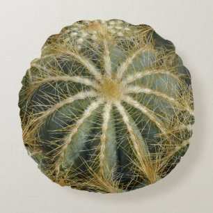 Coussins Ronds Spikey Natural Green Cactus