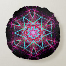 Spirit Mandala -1 Oreiller à lancer rond
