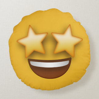 Coussins Ronds Star Eyes Emoji