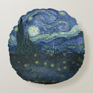 Coussins Ronds Starry night Vincent van Gogh