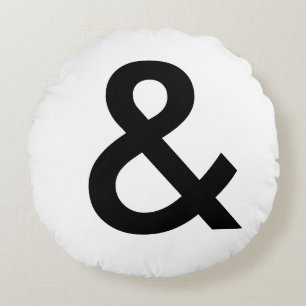 Coussins Ronds Style Scandinave - Grande carte noire