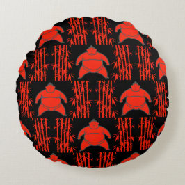 Coussins Ronds Sumo Wrestler