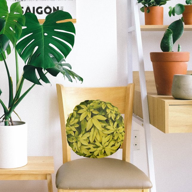 Coussins Ronds Sundance Mexicaine Orange Plante Floral (In Situ Chair)