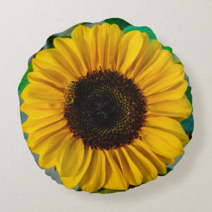Coussins Ronds Suprême du tournesol