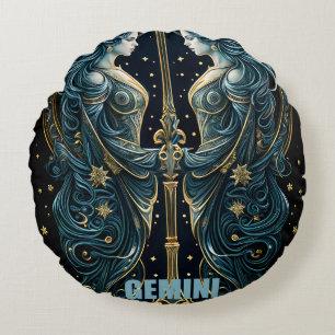 Coussins Ronds Symbole astrologique de Gemini