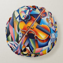 Symphonie vibrante : Art abstrait de violoniste