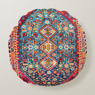 Coussins Ronds Tapisserie intemporelle : Patrimoine marocain colo