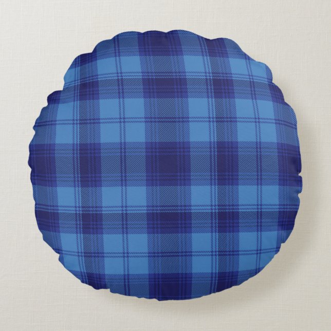 Coussins Ronds tartan mauve mackenzie noël écossais écossais (Devant)