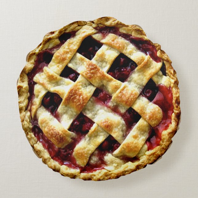 Coussins Ronds Tarte aux cerises (Dos)