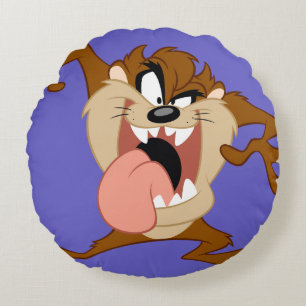 Coussins Ronds TAZ™ Sticking Out Sa Langue
