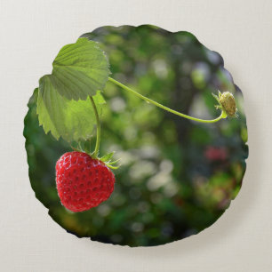 Coussins Ronds Temps délicieux aux fraises