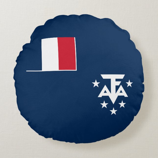 Coussins Ronds Terres australes françaises de l'Antarctique (Devant)