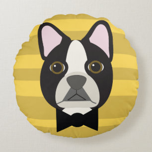 Coussins Ronds Terrier de Boston