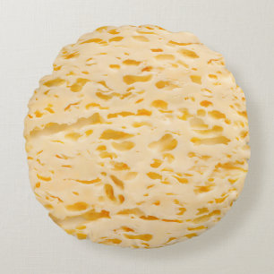 Coussins Ronds Texture de fromage avec trous