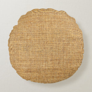 Coussins Ronds Texture en tissu : Essence Arrière - plan rustique