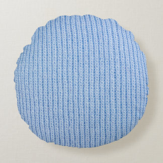 Coussins Ronds Texture en tissu rayé, véritable tissu.