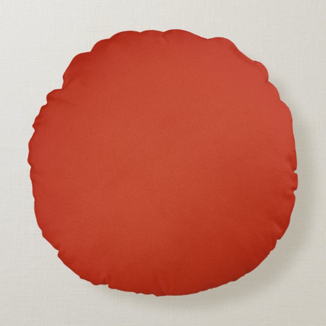 Coussins Ronds Texture grenue rouge chaude moderne (Devant)