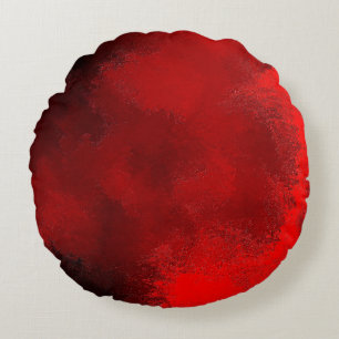 Coussins Ronds Texture peinture arrière - plan rouge