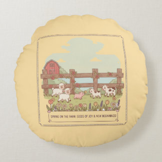 Coussins Ronds the farms animals 