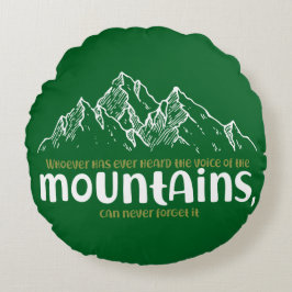 Coussins Ronds The Voice of the Mountains