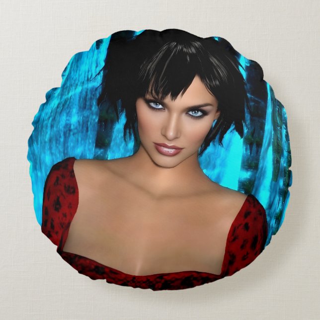 Coussins Ronds The World Behind the Eyes round cushion (Devant)