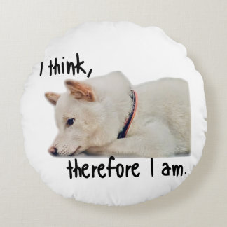Coussins Ronds Thinking dog クッション　by koroku