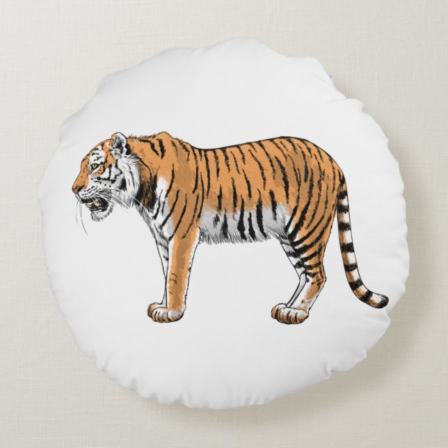 Coussins Ronds Tigre (Dos)