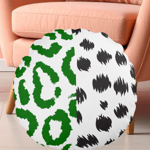 Coussins Ronds Tigre personnalisées Leopard Faune Big Cat Imprime