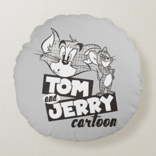 Coussins Ronds Tom Et Jerry   Carton Tom Et Jerry