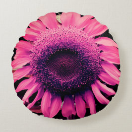 Coussins Ronds Tournesol rose