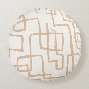 Coussins Ronds Tournez et tournez un Pastel neutre