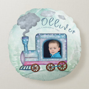 Coussins Ronds Train Birthday Party photo