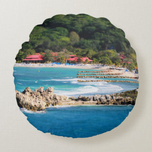 Coussins Ronds Tranquil Island Paradise Labadee Haïti