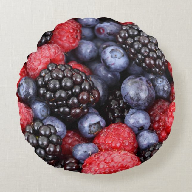 Coussins Ronds Très Berry (Devant)