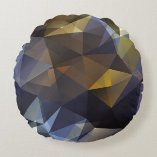 Coussins Ronds Triangle brillant vintage, texture diamant.