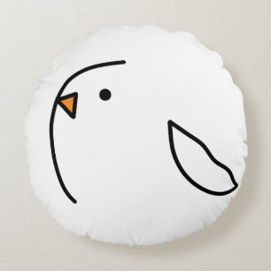 Coussins Ronds Trois oiseaux sur le fil
