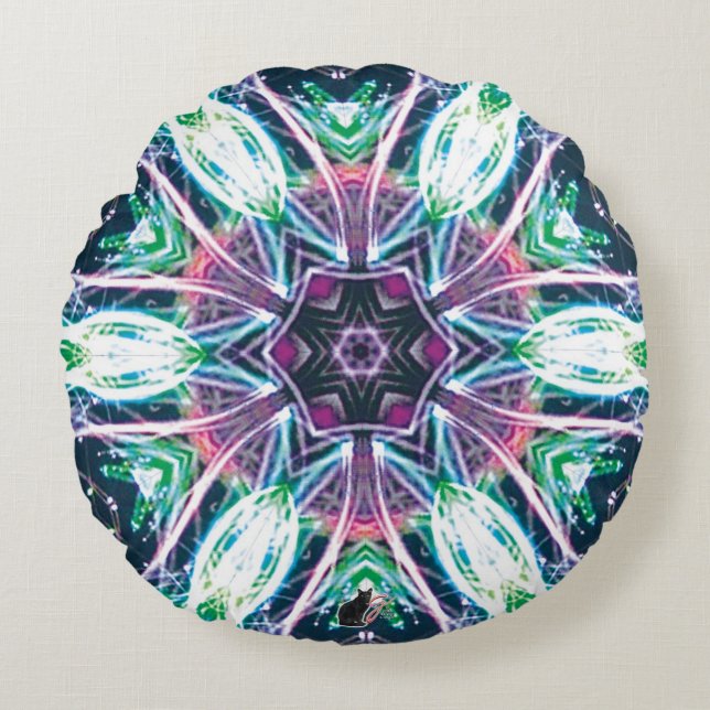 Coussins Ronds Tulips Kaleidoscope (Devant)