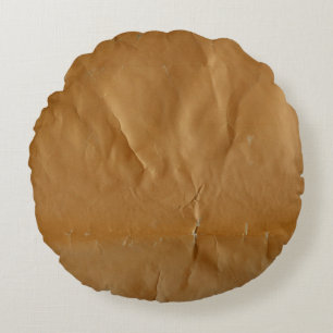 Coussins Ronds Un arrière - plan de papier grincheux, effondré. S