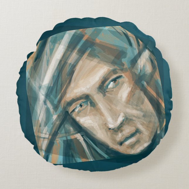 Coussins Ronds Un Elfe Vert provocateur (Devant)