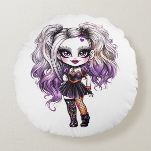 Coussins Ronds Une collection de designs Halloween pour jolie fil