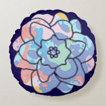 Une fleur faite de taches de peinture