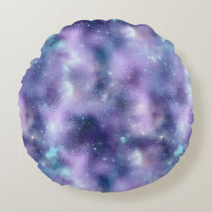 Coussins Ronds Une série Galaxy chatoyante Design 2