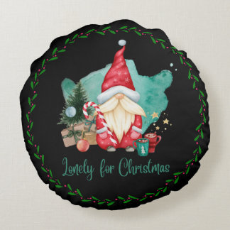 Coussins Ronds Unique Pour L'Ornement Du Nome De Noël