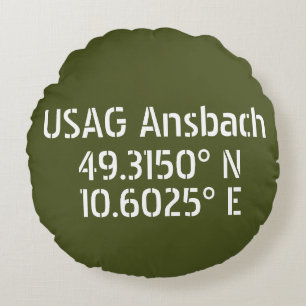Coussins Ronds USAG Ansbach Latitude Longitude