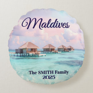 Coussins Ronds Vacances sur mesure en famille aux Maldives