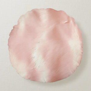Coussins Ronds Vachette blanche rose du sud-ouest