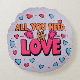 Coussins Ronds Valentine's day - Decorative Round Pillow