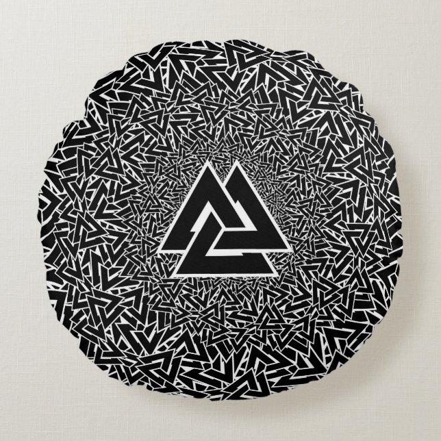 Coussins Ronds Valknut (Devant)