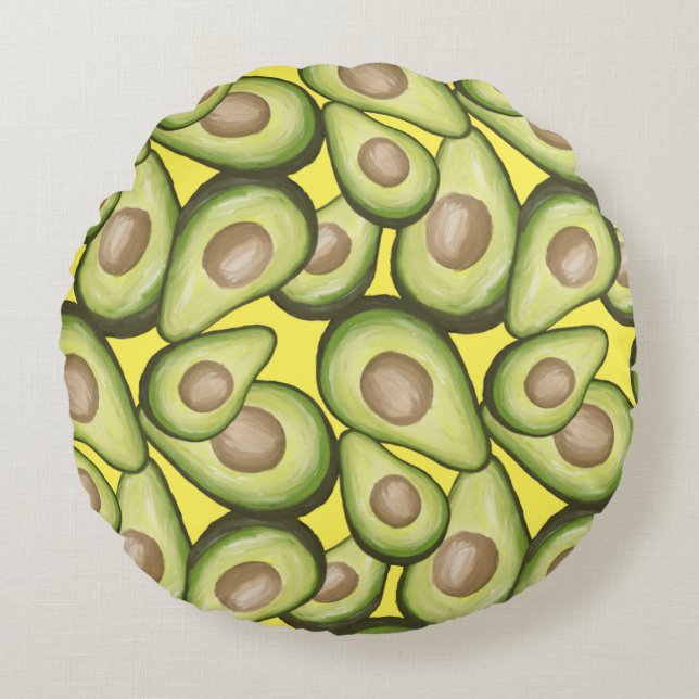 Coussins Ronds Végétal Cuit Gourmet Avacados (Devant)
